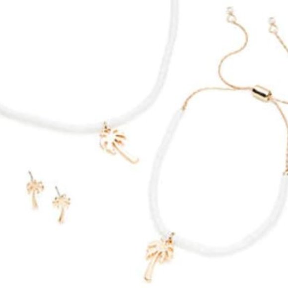 NWT 3 Piece Tropical Necklace And Earring set Gift - Picture 3 of 3